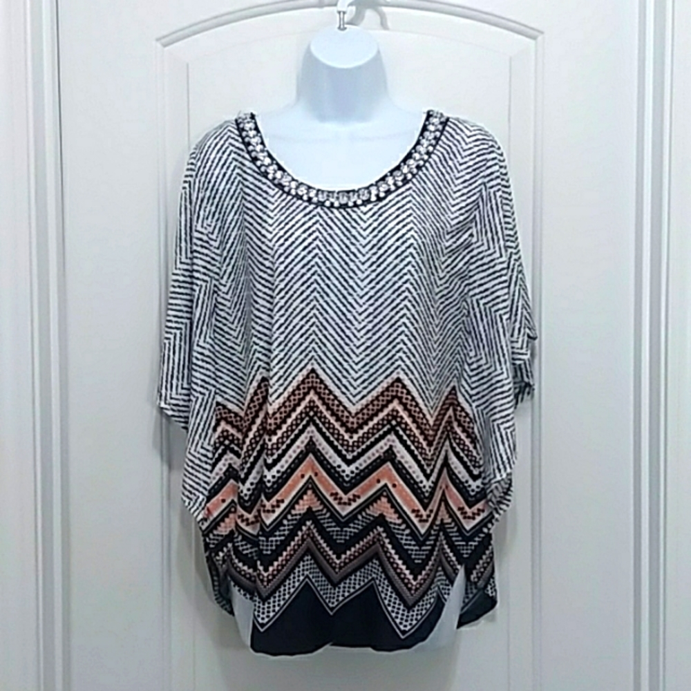 *5/$20* Lavish Rhinestone Blouse